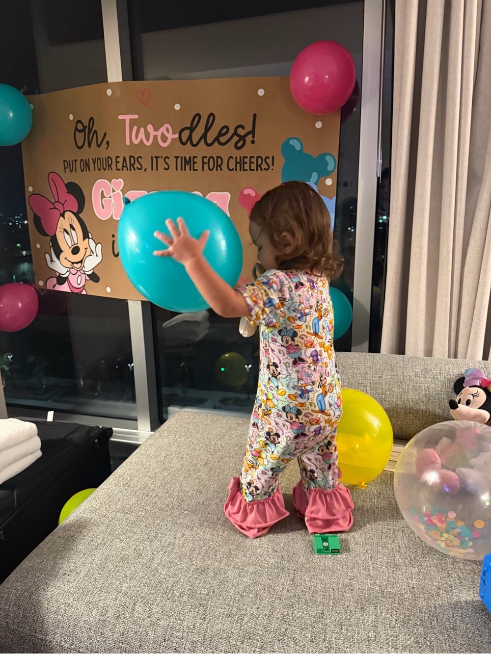 Mickey & Friends Party Ruffle PJs One-Piece - Picture 6 of 6